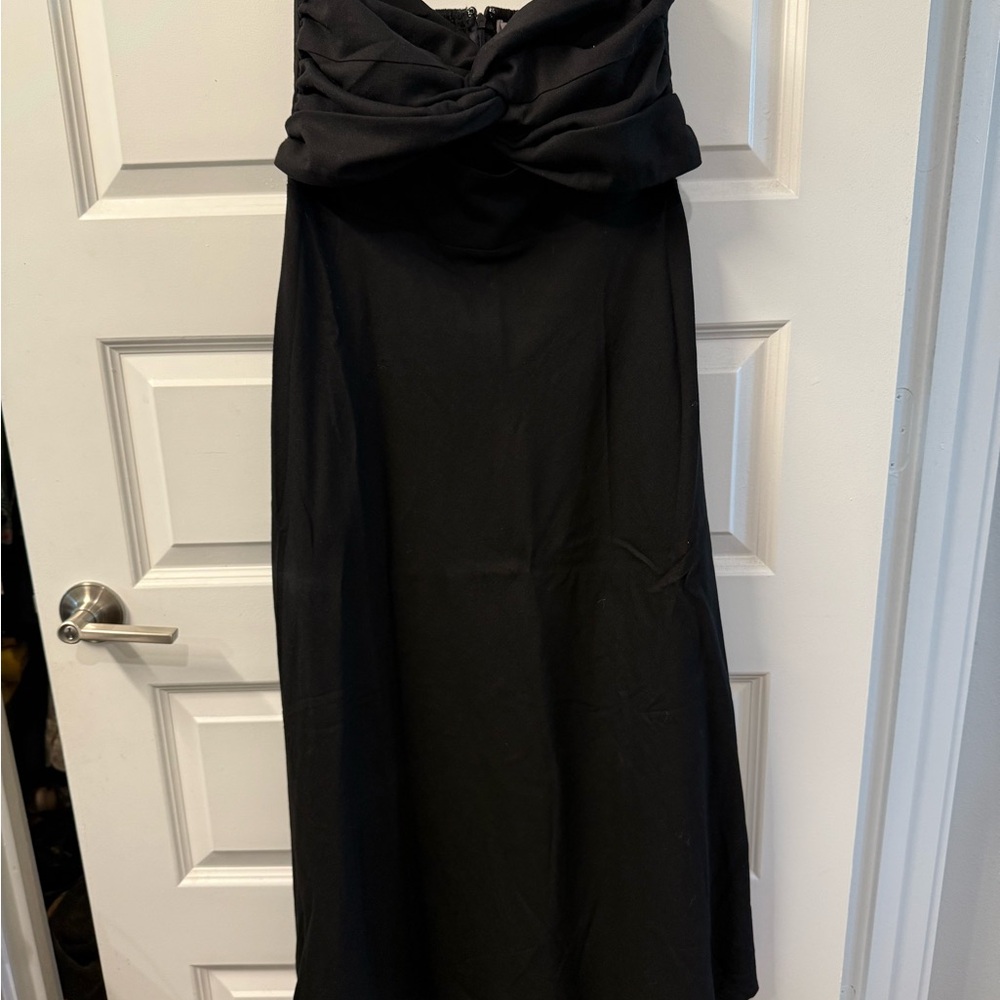 Black Strapless Dress
